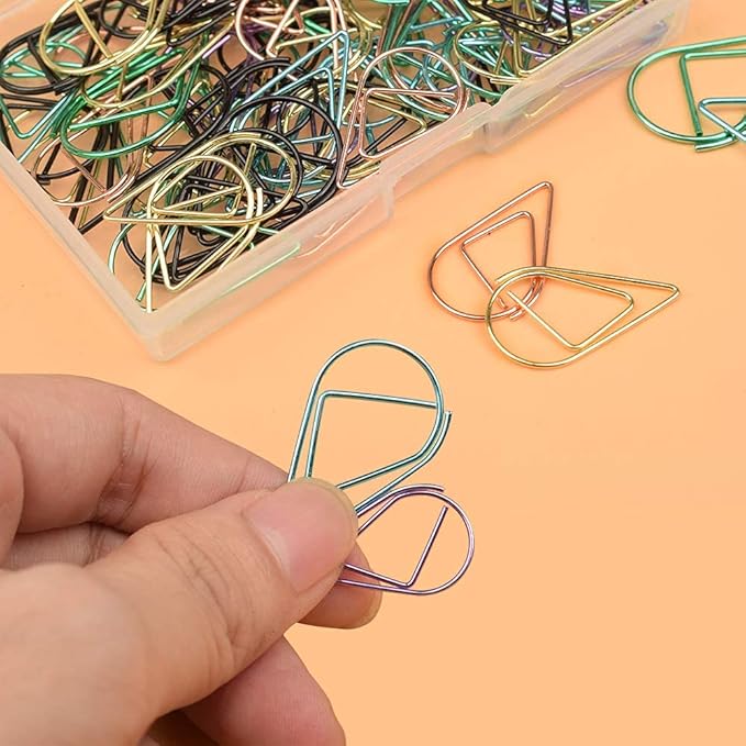 Multicolor Paperclips Metal Paper Clips Colored Paper Clamp Note Clips - Image 5