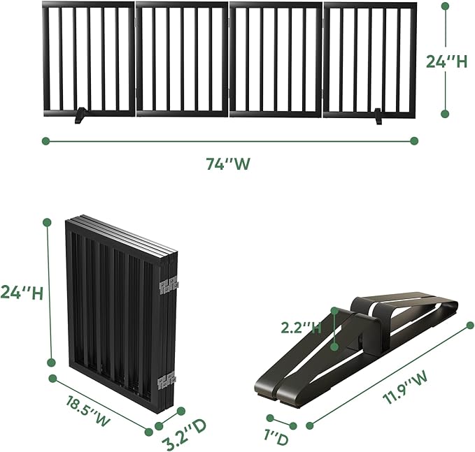 Freestanding Foldable Dog Gate - Image 2