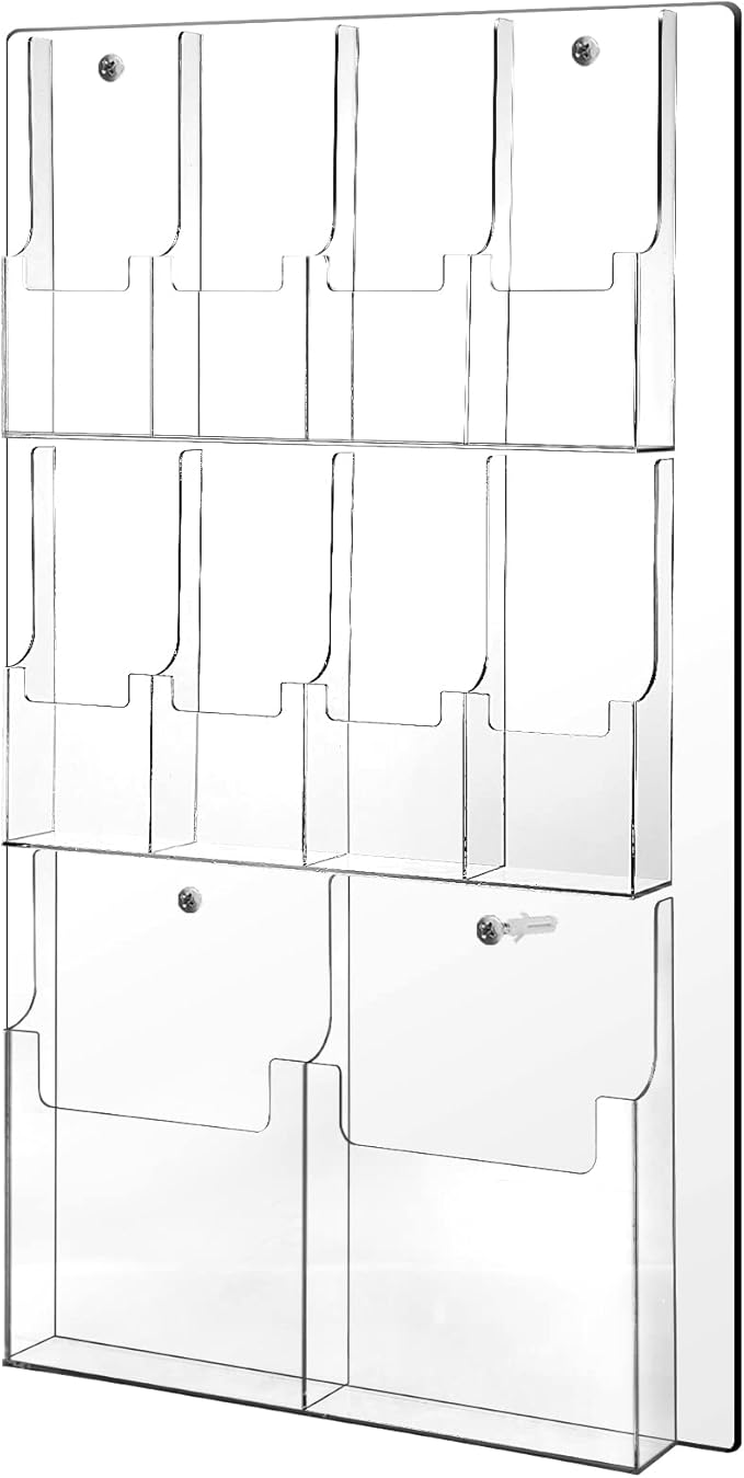 Weysat Acrylic Brochure Holder Wall Mount by Weysat