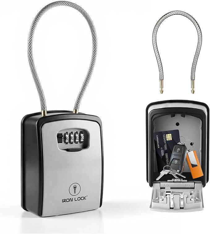 Iron Lock® Key Lock Box Portable by IronLock