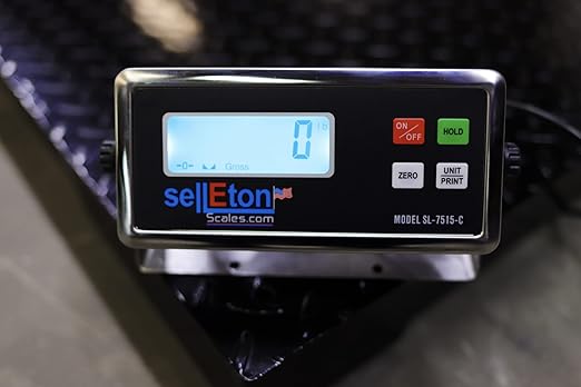 SellEton SL-4040-5k-NN 40" x 40" Industrial Floor Scale | 5000 lbs x 1 lb l - Image 2