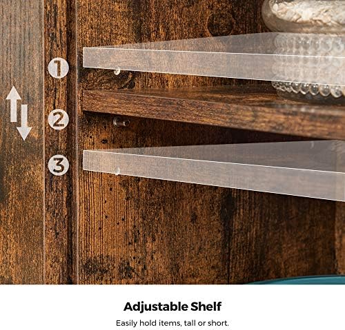 VASAGLE Buffet Cabinet, Coffee Bar with 1 Sliding Barn Door - Image 5