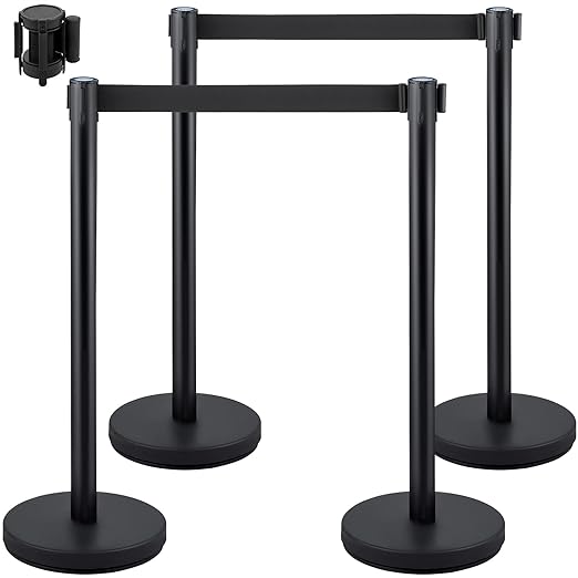 VEVOR Crowd Control Stanchion Set, Stanchion Set by VEVOR