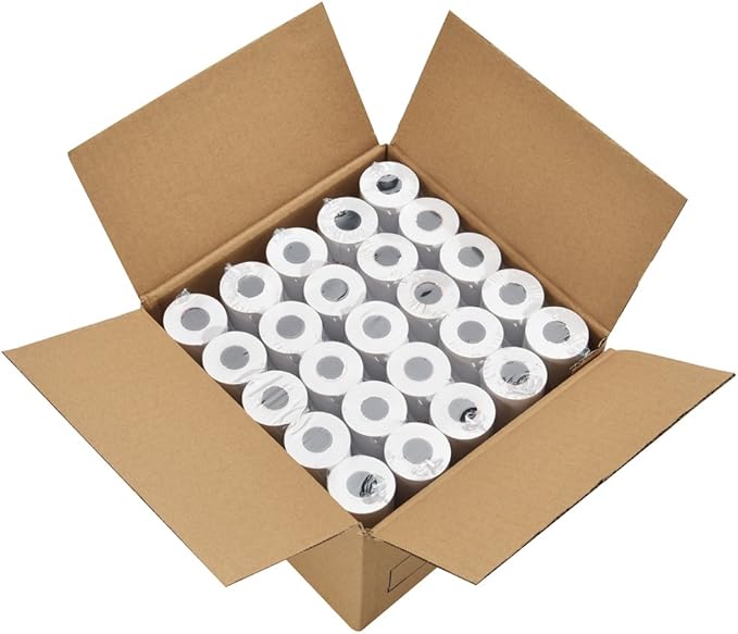 MFLABEL 100 Rolls 2 1/4" x 165' Thermal Paper Cash Register POS Receipt Paper by MFLABEL
