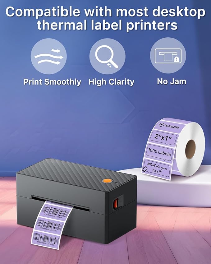 iEager 2x1 Inch Thermal Labels, Durable Shipping Label Printer Sticker - Image 5