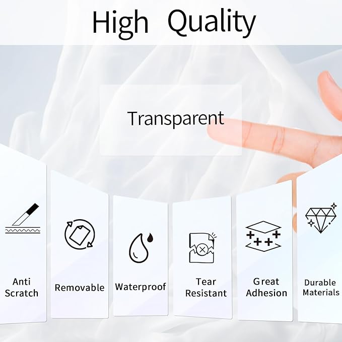 Transparent Thermal Labels Stickers 2x4 Inch, Self-Adhesive Clear Waterproof - Image 4