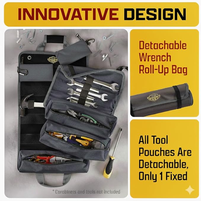 The Ryker Bag Customized Black Pro Tool Roll - Image 4