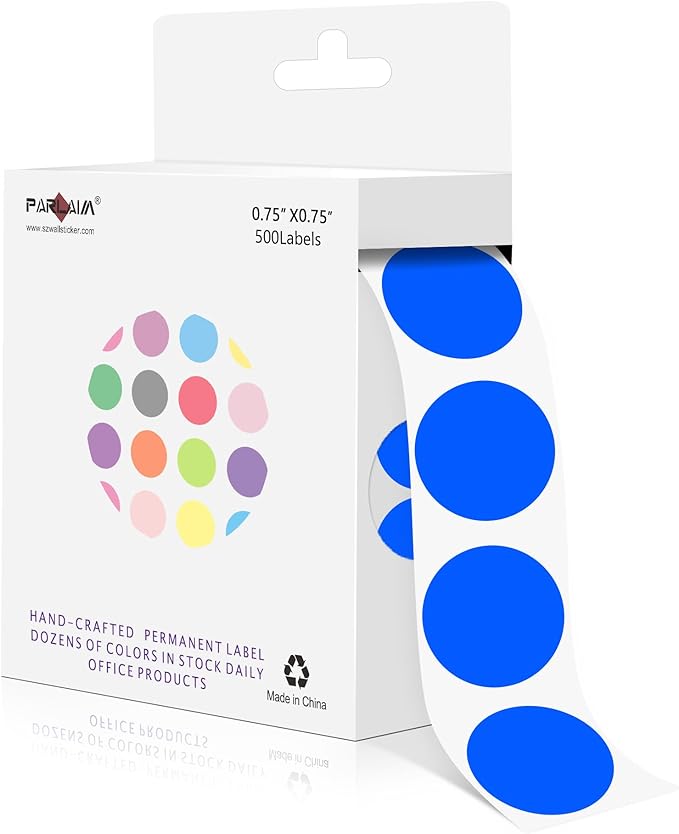 PARLAIM 3/4 Inch Color Coding Label Stickers by PARLAIM