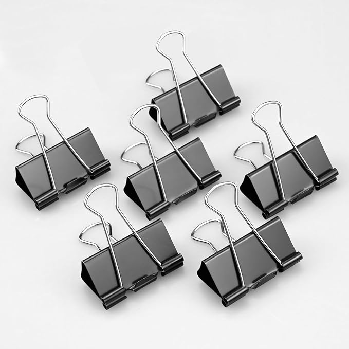 60 Pack Large Binder Clips 1.6 Inch Binder Paper Clip Big Paper Clamps - Image 7