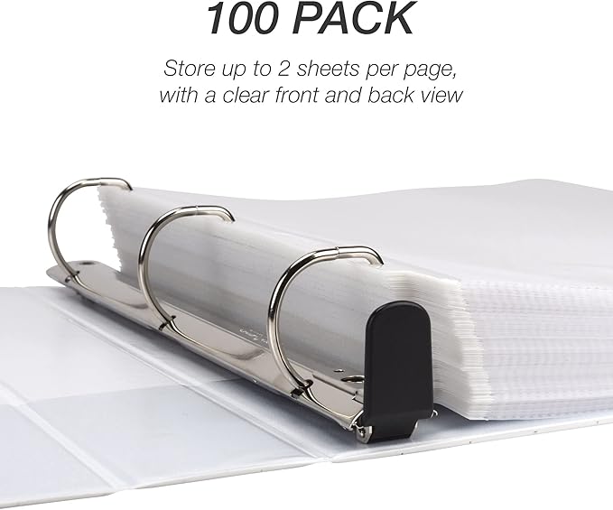 Samsill 100 Pack Sheet Protectors, 8.5x11 Inch Page Protectors - Image 8