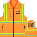 YOWESHOP Lightweight Zip-Up Safety Vest by YOWESHOP