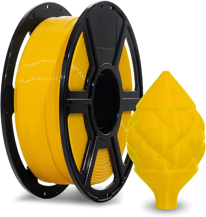 FLASHFORGE ABS Pro Filament 1.75mm Yellow, 3D Printer Filament 1kg by FLASHFORGE