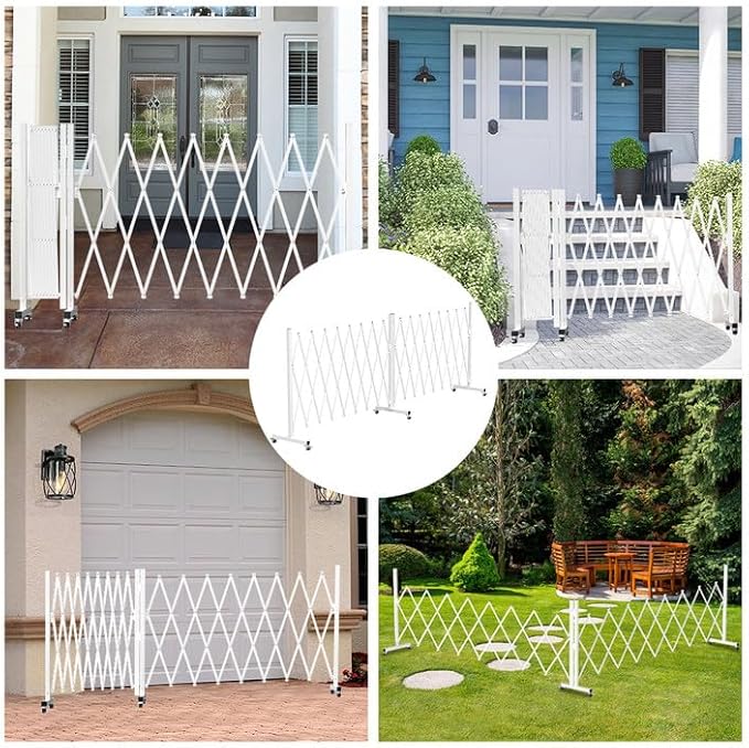 Expandable Driveway Gate for Outdoor Fence, Accordion Fence for Dogs Outside - Image 7