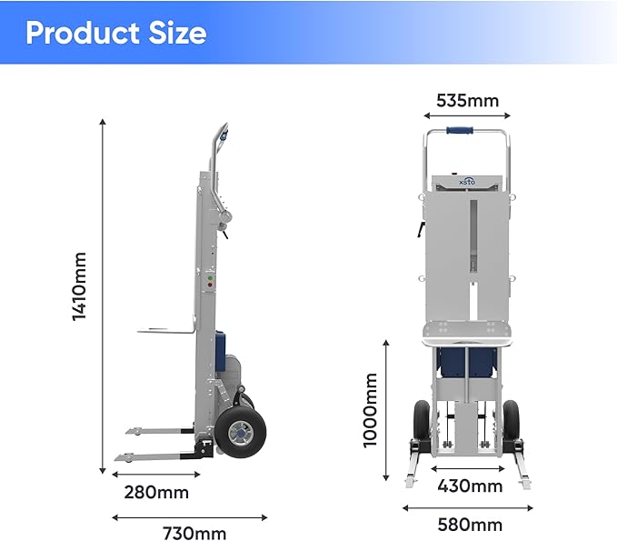 Electric Stair Climbing Dolly, 375 lb Capacity Stair Climbing Hand Truck - Image 6