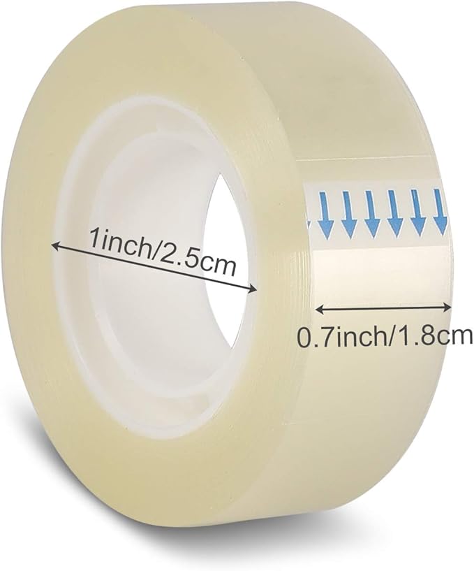 KIDMEN Transparent Tape, 5 Dispensered Rolls, 0.7 x 1300 Inch - Image 5