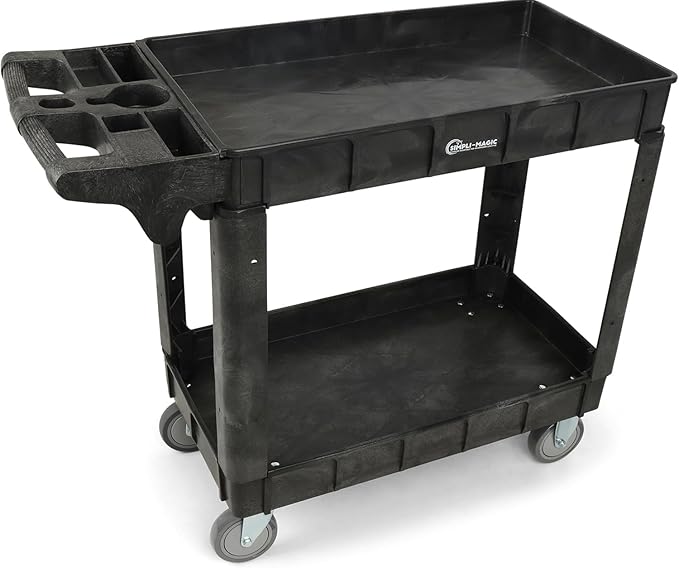 Rolling Utility Cart on Wheels, Heavy Duty Tool by SIMPLI-MAGIC