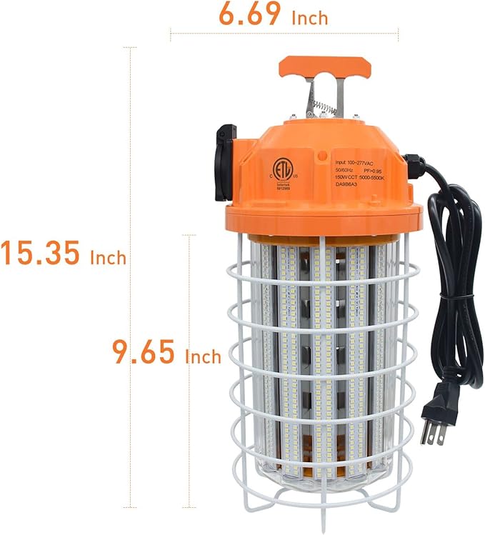 NS 150W High Bay Temporary LED Work Light 23550Lm 5000K Daylight White - Image 2
