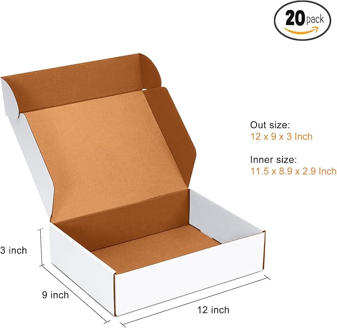 12x9x3 inch Shipping Boxes Set of 20 - Image 3