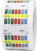 Removable Universal Labels for Food Rotation Use by Food Preparation Days of by InStockLabels