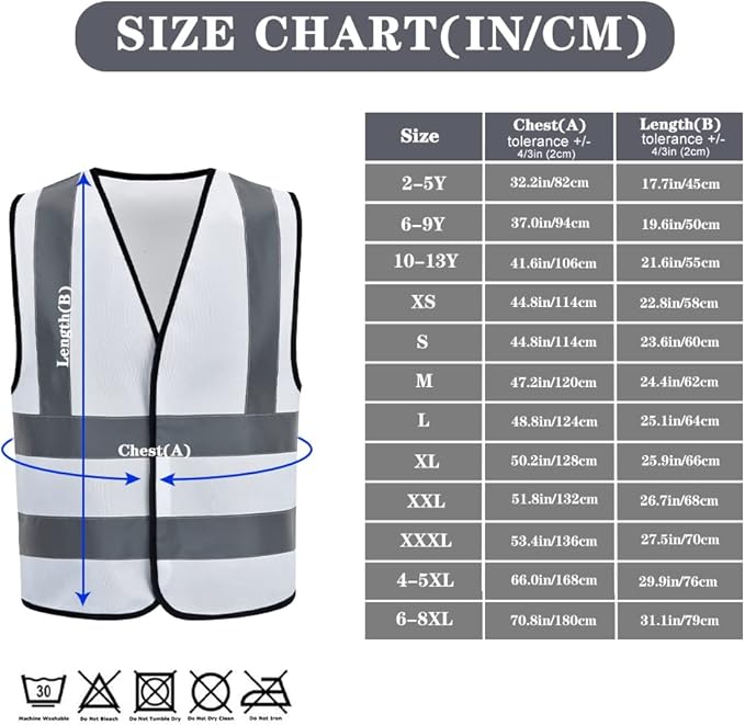 AYKRM 12 colour High visibility viz vest hi vis viz reflective work - Image 2