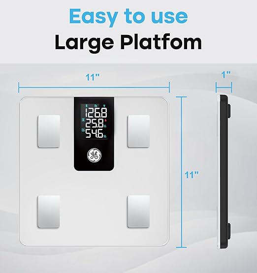 GE Smart Scale for Body Weight BMI Fat Muscle Mass - Image 6