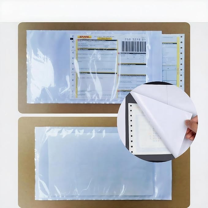 200PCS 9.5" x 12" Self-Adhesive Packing List Envelopes, Plastic Waterproof - Image 5