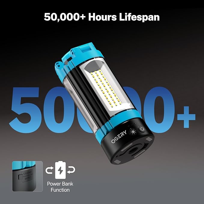 OGERY Rechargeable 10000mAh Camping Light - Image 2