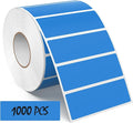 Blue Rectangle Color Coding Labels 3 × 1 Inches, Self-Adhesive Writable by Meitaat