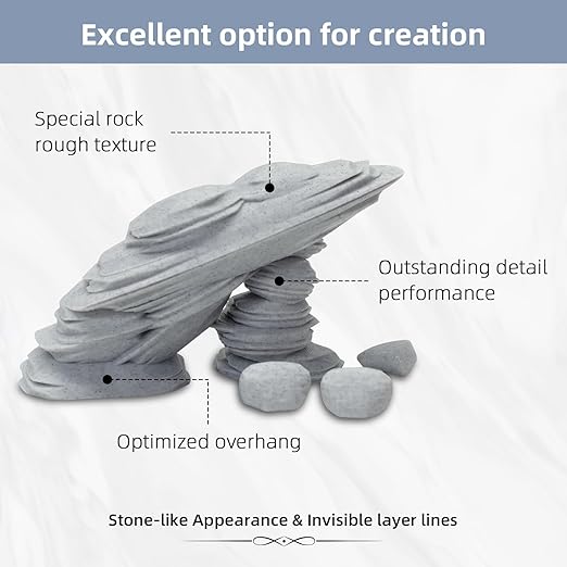 Geeetech Marble PLA 3D Printer Filament, Stone-Like Appearance, 1kg Spool - Image 4