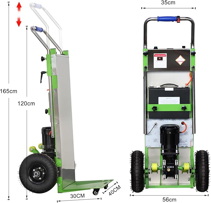 880lb Electric Stair Climbing Hand Trucks Dolly Cart - Image 8