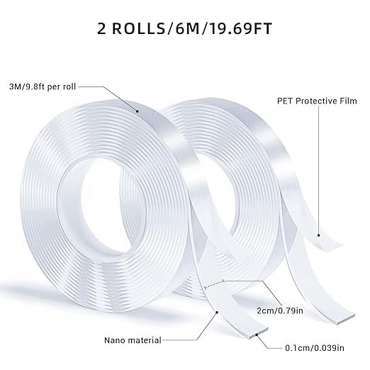 Double Sided Tape, Nano Tape, Transparent Adhesive Tape, Traceless Adhesive Tape - Image 2