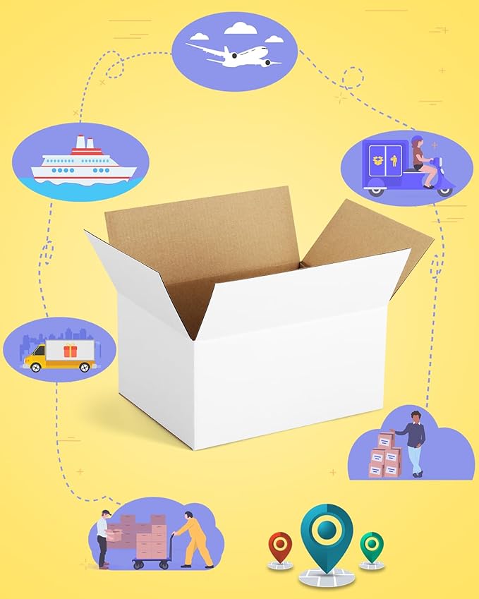 40-Pack-Small-Shipping-Boxes-8x6x4, - Image 3