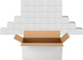 PETAFLOP 25 Pack 9x4x4 Inch White Shipping Boxes, Corrugated Cardboard Mailer by PETAFLOP