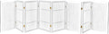 Pet Dog Gate Strong and Durable Freestanding Folding Acacia Hardwood Portable by Urnporium