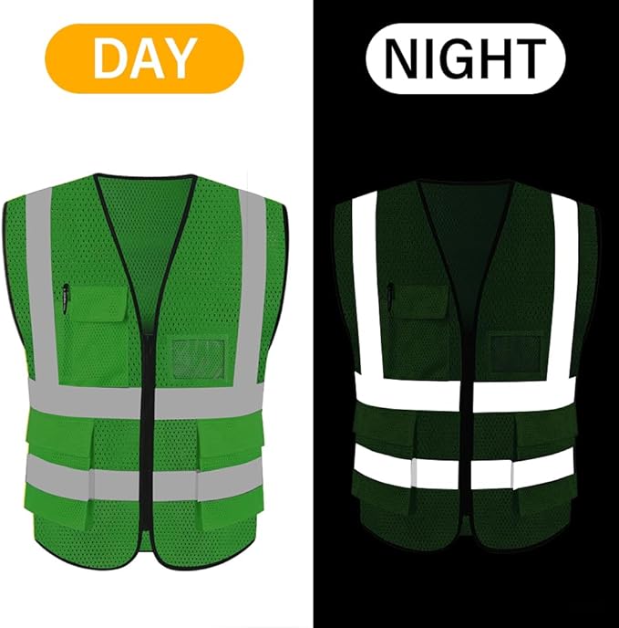 HYCOPROT High Visibility Mesh Safety Reflective Vest - Image 5