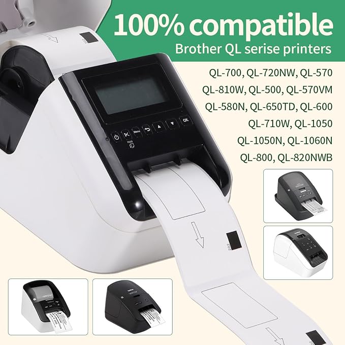 DK-1202 Labels Compatible Brother Die-Cut Shipping Label 62mm x 100mm - Image 3