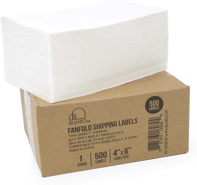 Buhbo 4" x 6" Direct Thermal Labels - Image 5