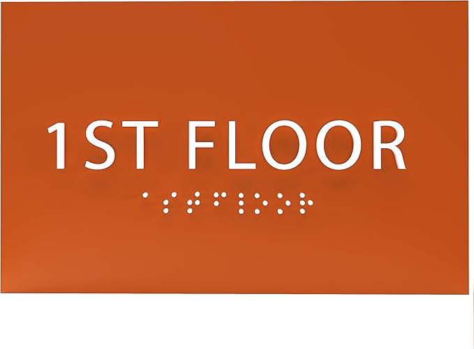6" X4" 1st Floor Sign by ADACentralSigns