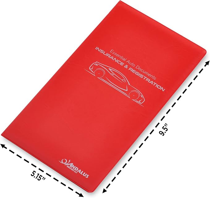 Andalus Auto Registration & Insurance Card Holder Pack of 2, Waterproof - Image 2
