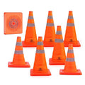 RoadHero 18 Inch 8 Pack Collapsible Traffic Cones, Parking Cones by RoadHeroUS