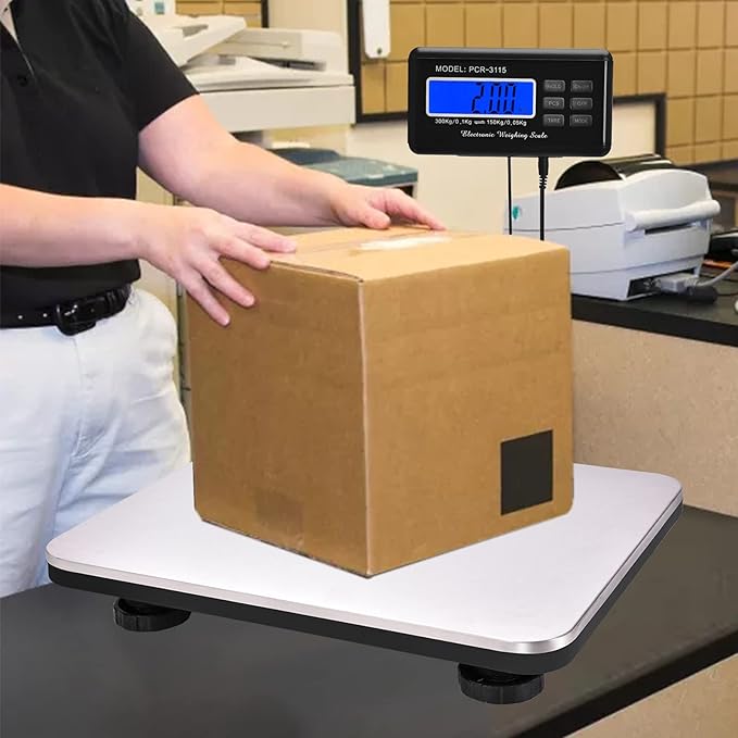 Shipping Scale 660lbs LCD Digital Postal Scale, Stainless Heavy Duty Postage - Image 6