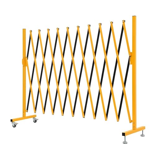 GYMTIME Industrial Expandable Metal Barricade, 11 FT, 47 inch high, Portable - Image 6