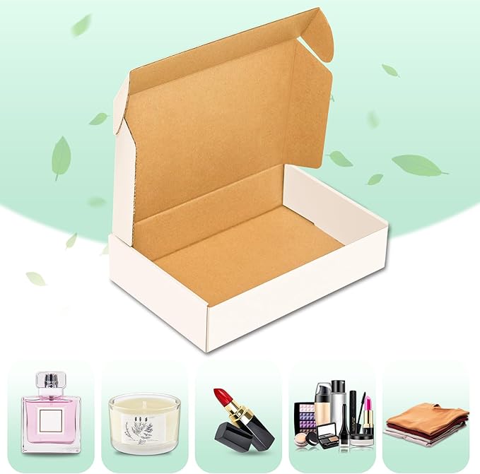 50 Pack, Small Shipping box, Corrugated Mailer, Wonfer Cardboard Box - Image 6