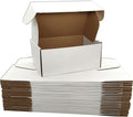 Small White Shipping Boxes for Small Business Pack of 25-9x6x3 inches Cardboard by Lmuze