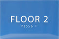 6" X4" Floor 2 Sign by ADACentralSigns
