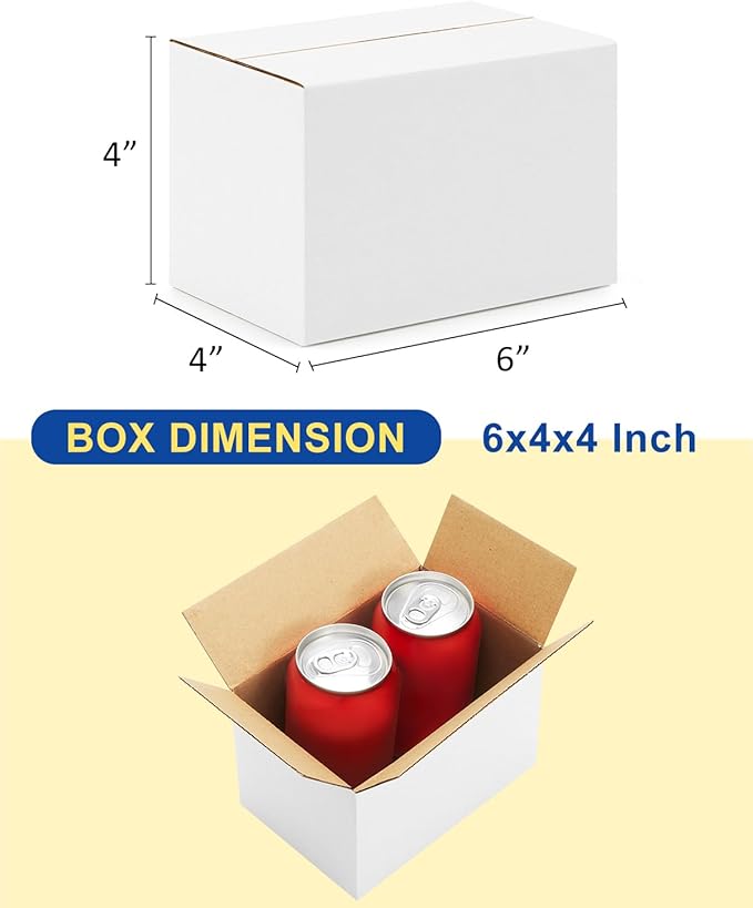 40-Pack-Small-Shipping-Boxes-6x4x4, - Image 2
