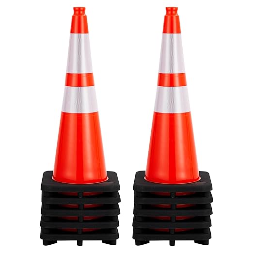 10 Pack 28 Inch Traffic Safety Cones by Unknown