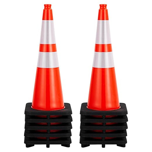 10 Pack 28 Inch Traffic Safety Cones by Unknown