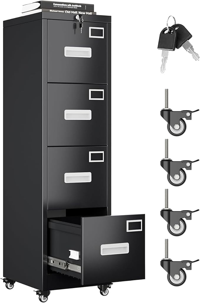 Aobabo 4 Drawer File Cabinet by Aobabo