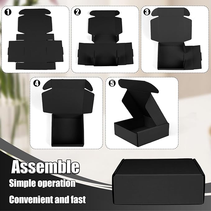 Small Shipping Boxes, 50 Pack Cardboard Box Corrugated Mailer Boxes Small - Image 4